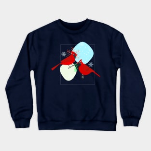 Winter Abstract Art Crewneck Sweatshirt